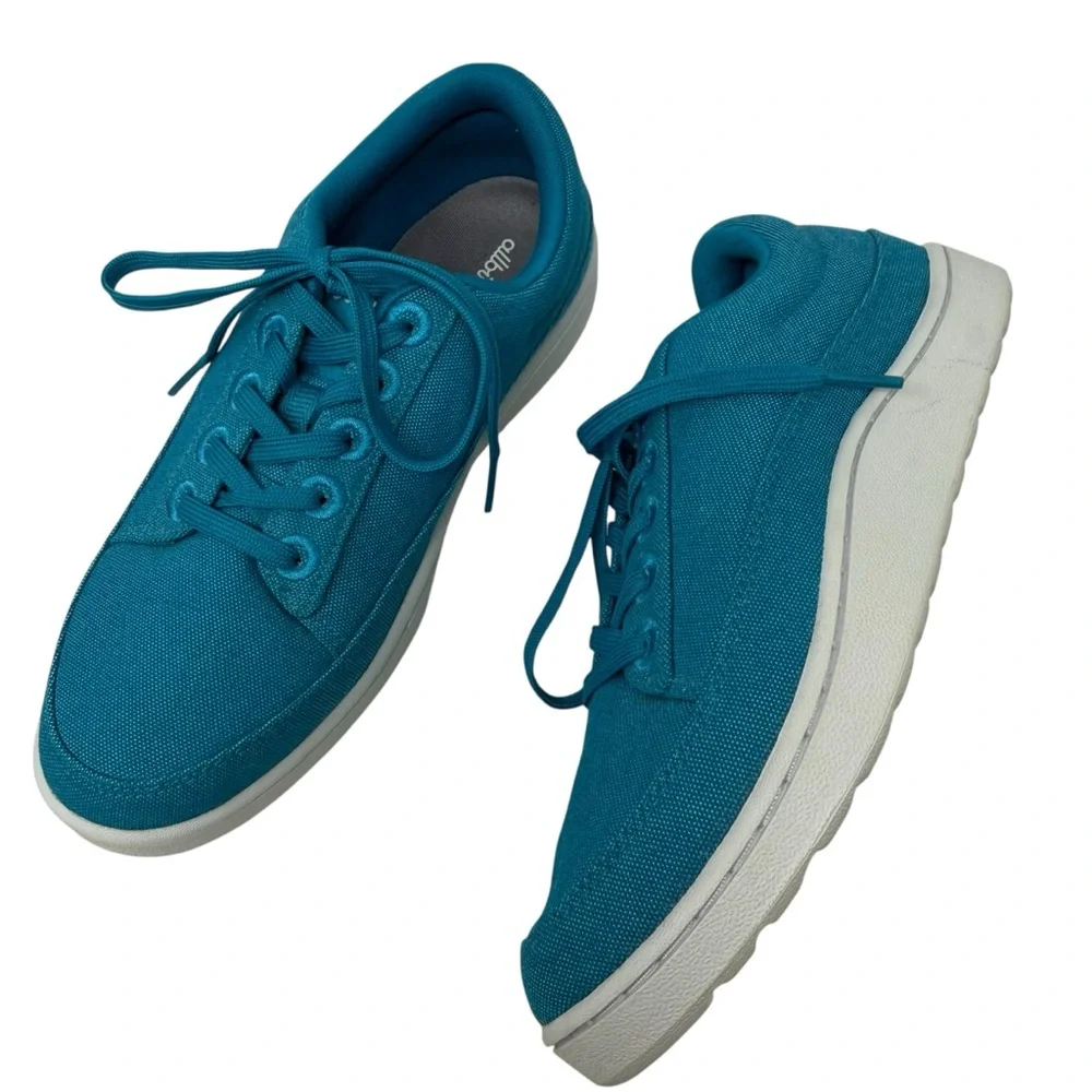 Allbirds Women's Size 9 Canvas Pacer Sneaker Thrive Teal perfect